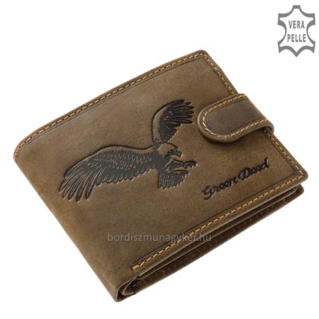 Men's leather wallet with eagle pattern RFID SASR1027 / T