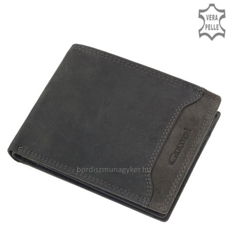 Men's leather wallet gray Giultieri COM120