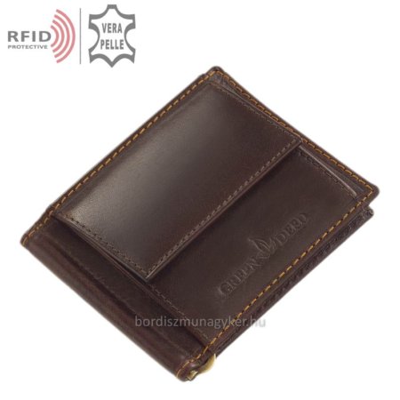 Portafoglio uomo con protezione RFID GreenDeed marrone BR-D