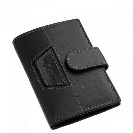 Men's card holder made of genuine leather La Scala Luxury LSL2038/T black