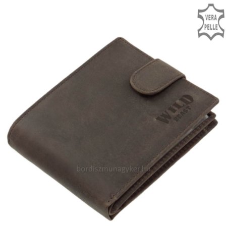 Men's wallet in gift box brown WILD BEAST MWB09 / T