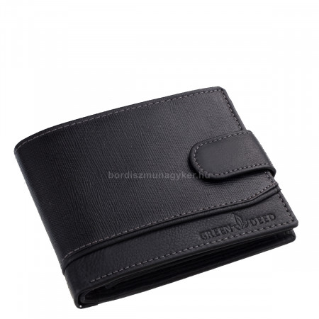 Férfi pénztárca díszdobozban fekete GreenDeed REC6002L/T