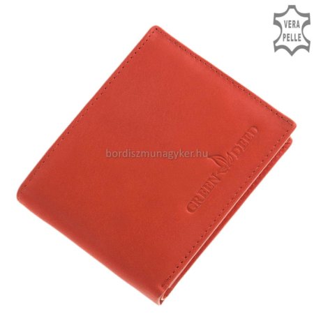 Moška denarnica z darilno škatlo rdeča GreenDeed CVT7412S