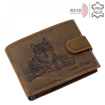 Moška denarnica z vzorcem volka UFA09/T