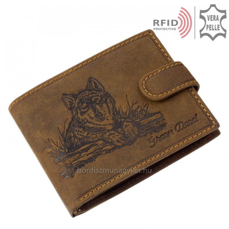 Men's wallet with wolf pattern UFA1021/T