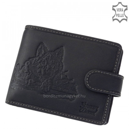 Men's wallet with wolf pattern WOLF1021/T
