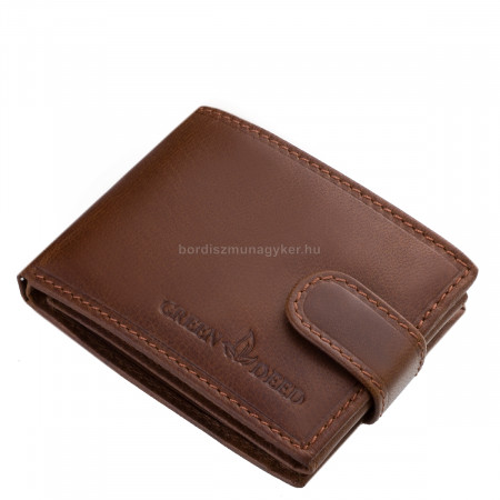 Men's wallet in small size in brown color GreenDeed PBH102/T