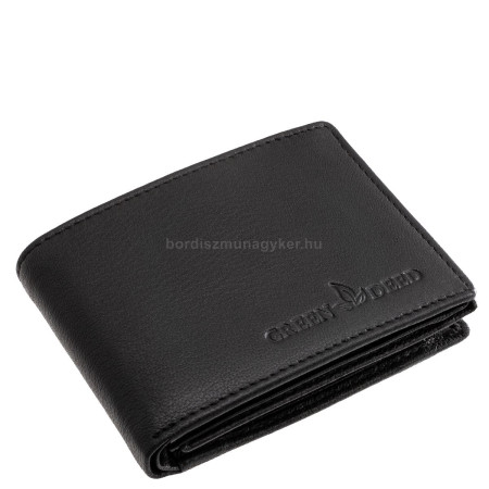 Portefeuille homme petit format noir GreenDeed GTD102