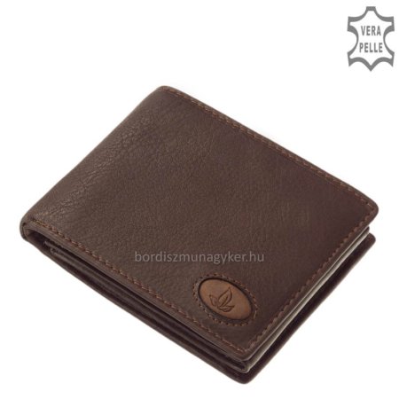 Moška denarnica v naravni darilni škatli GDO1021 temno rjave barve