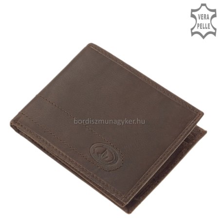 Pánska peňaženka z prírodnej hnedej kože GreenDeed CY09