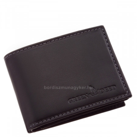 Portefeuille homme petit format avec protection RFID noir GreenDeed DPB102