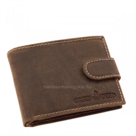 Men's wallet with RFID protection GreenDeed AGH1021/T brown