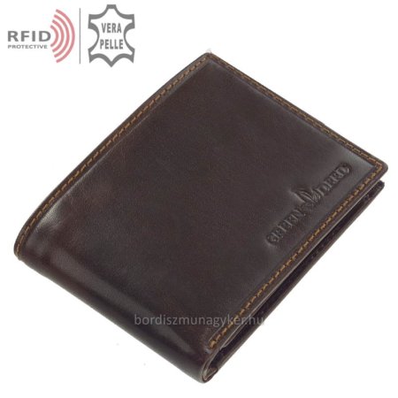 Pánská peněženka s ochranou RFID GreenDeed hnědá BR09