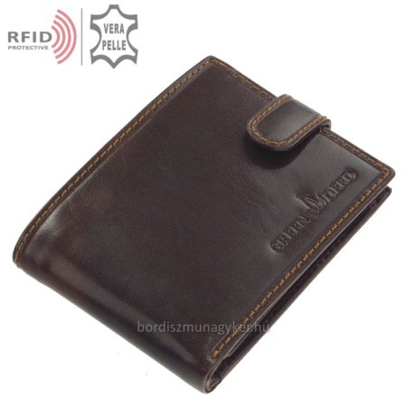 Pánska peňaženka s RFID ochranou GreenDeed hnedá BR6002L / T
