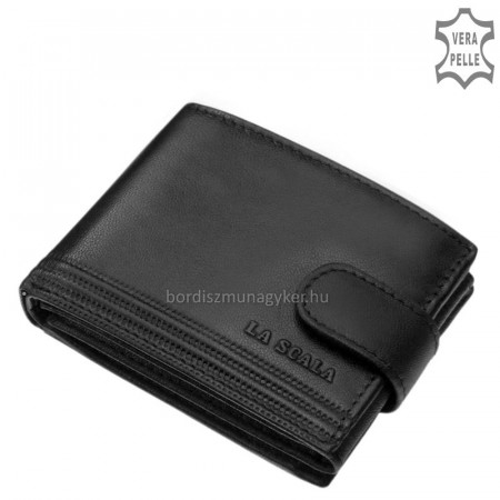 Moška denarnica z RFID zaščito La Scala črna TGN102/T
