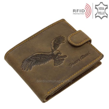 Herrenbrieftasche mit Adlermuster mit RFID-Schutz SAS6002L / T