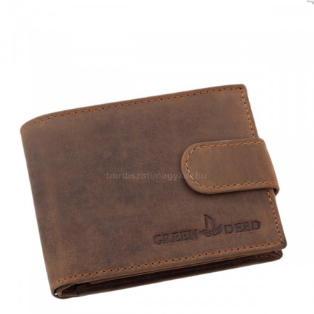 Férfi pénztárca vadászbőr barna GreenDeed MHN102/T