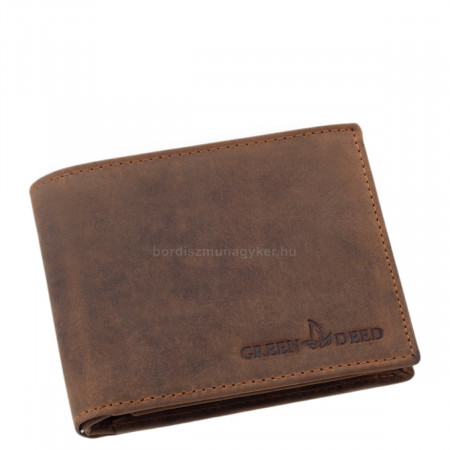 Men's wallet hunting leather brown GreenDeed MHN1021