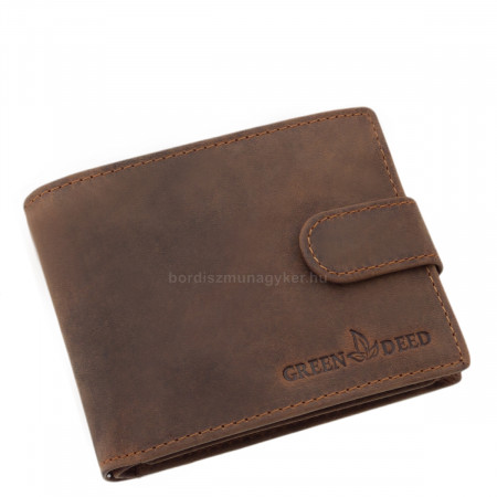 Men's wallet hunting leather brown GreenDeed MHN1027/T