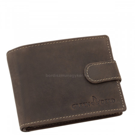 Férfi pénztárca vadászbőr sötétbarna GreenDeed MHN1027/T