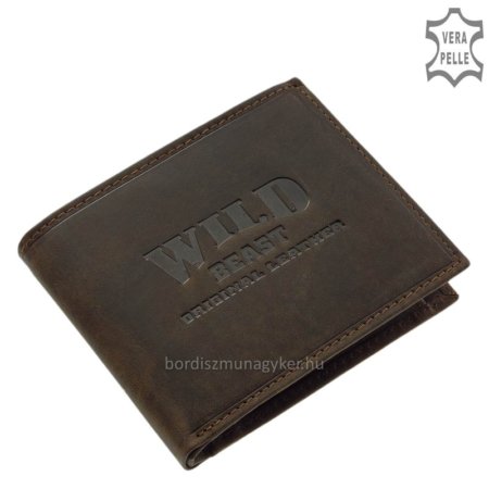 Moška denarnica iz lovskega usnja WILD BEAST rjava DVA69