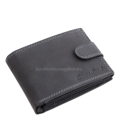 Herrepung i ægte læder, sort GreenDeed NHN1021/T