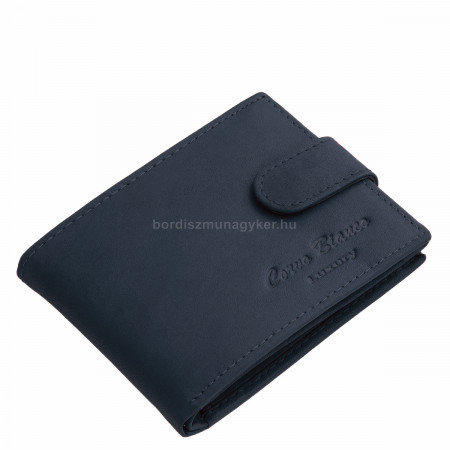 Kisméretű férfi pénztárca valódi bőrből Corvo Bianco Luxury MKS102/T kék