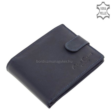 Men's wallet made of genuine leather Corvo Bianco MCB09 / T blue