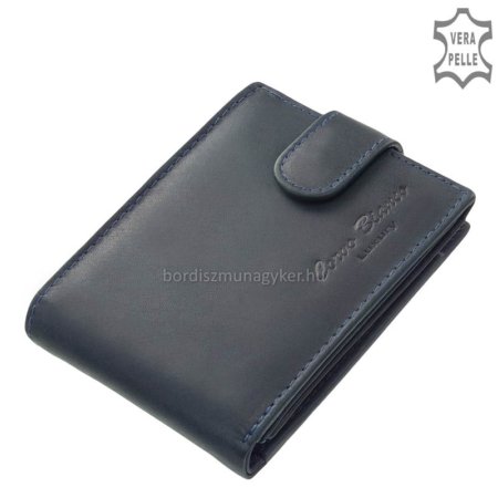 Moška denarnica iz pravega usnja Corvo Bianco MCB102 / T modra