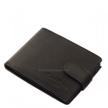Moška denarnica iz pravega usnja Corvo Bianco MCB1021 / T črna