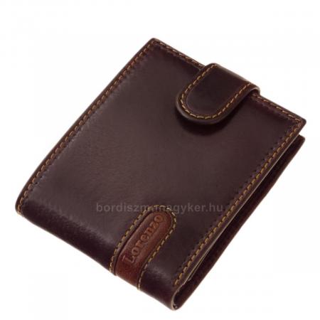Moška denarnica iz pravega usnja v rjavi darilni škatli Lorenzo Menotti LOR102/T