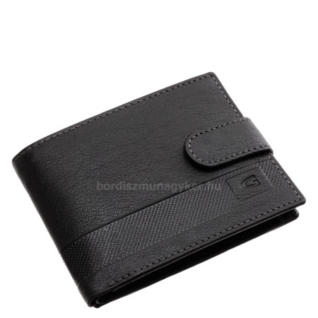 Férfi pénztárca valódi bőrből díszdobozos GIULTIERI fekete GBV03/T