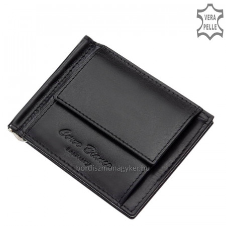 Pánska peňaženka z pravej kože čiernej farby Corvo Bianco Luxury COR-D