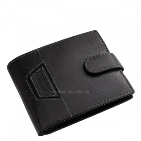 Pánska peňaženka z pravej kože La Scala Luxury LSL09/T čierna