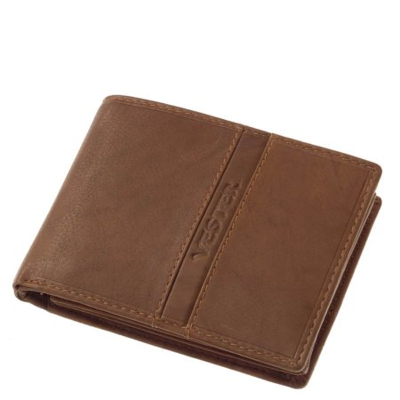 Pánska peňaženka Vester z jemnej kože svetlo hnedá VMF1021