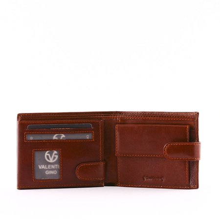 Portfel męski Gino Valentini z pudełkiem prezentowym brązowy 3786-561