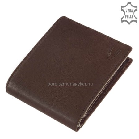 Peňaženka Giultieri z pravej kože hnedá GIU6002L