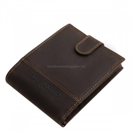 GreenDeed bőr pénztárca sötétbarna FGD09/T