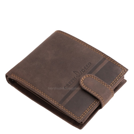 Portafoglio in pelle GreenDeed marrone scuro SHC1021/T