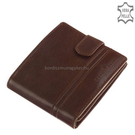 GreenDeed elegant leather wallet brown PDC5641 / T