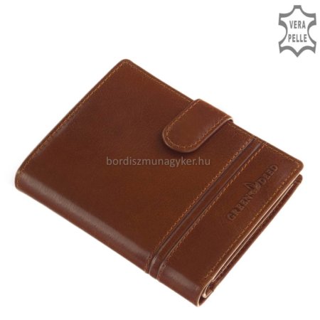 Stylová kožená peněženka GreenDeed koňaková PDC703 / T