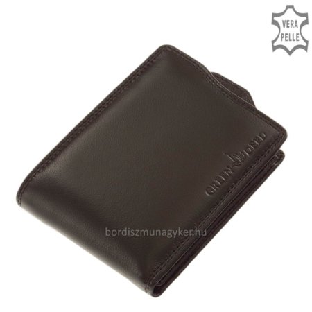 GreenDeed fekete bőr pénztárca KN3705