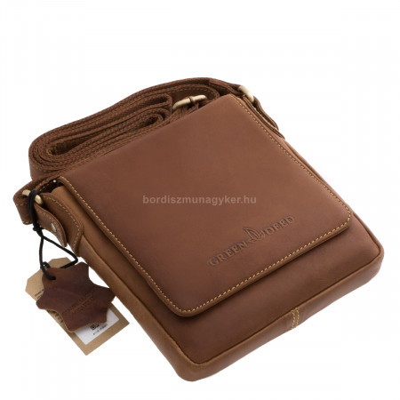 GreenDeed men's leather bag light brown 710B