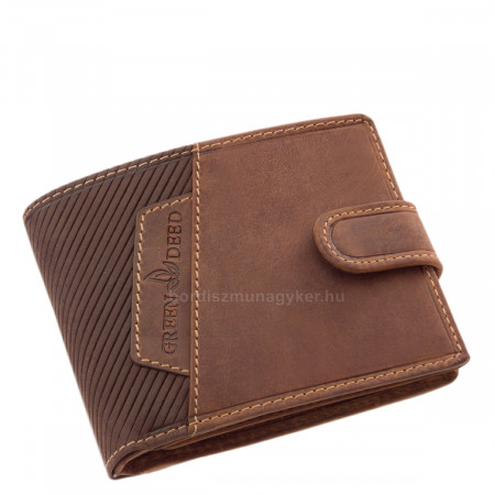 GreenDeed moška denarnica v darilni škatli rjava-rjava-temno rjava GDG1021/T