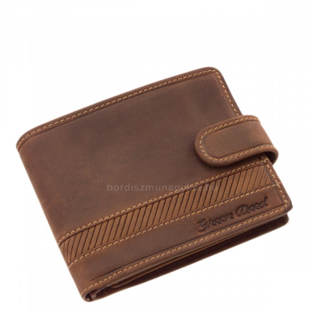 GreenDeed moška denarnica v darilni škatli rjava GDL1021/T