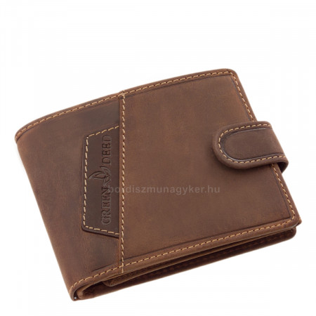GreenDeed moška denarnica v darilni škatli rjava-temno rjava-rjava GDD1021/T