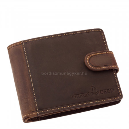 GreenDeed moška denarnica v darilni škatli temno rjavo-rjava GDC1021/T