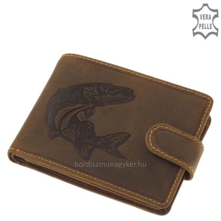 GreenDeed fisherman's wallet with pike pattern ACS08 / T
