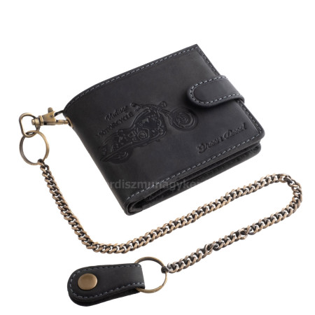 GreenDeed pénztárca motor mintával A1M08/T fekete