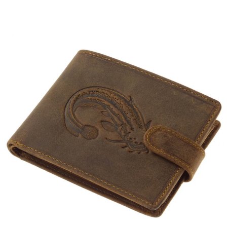 GreenDeed angler's men's wallet with catfish pattern AH09 / T